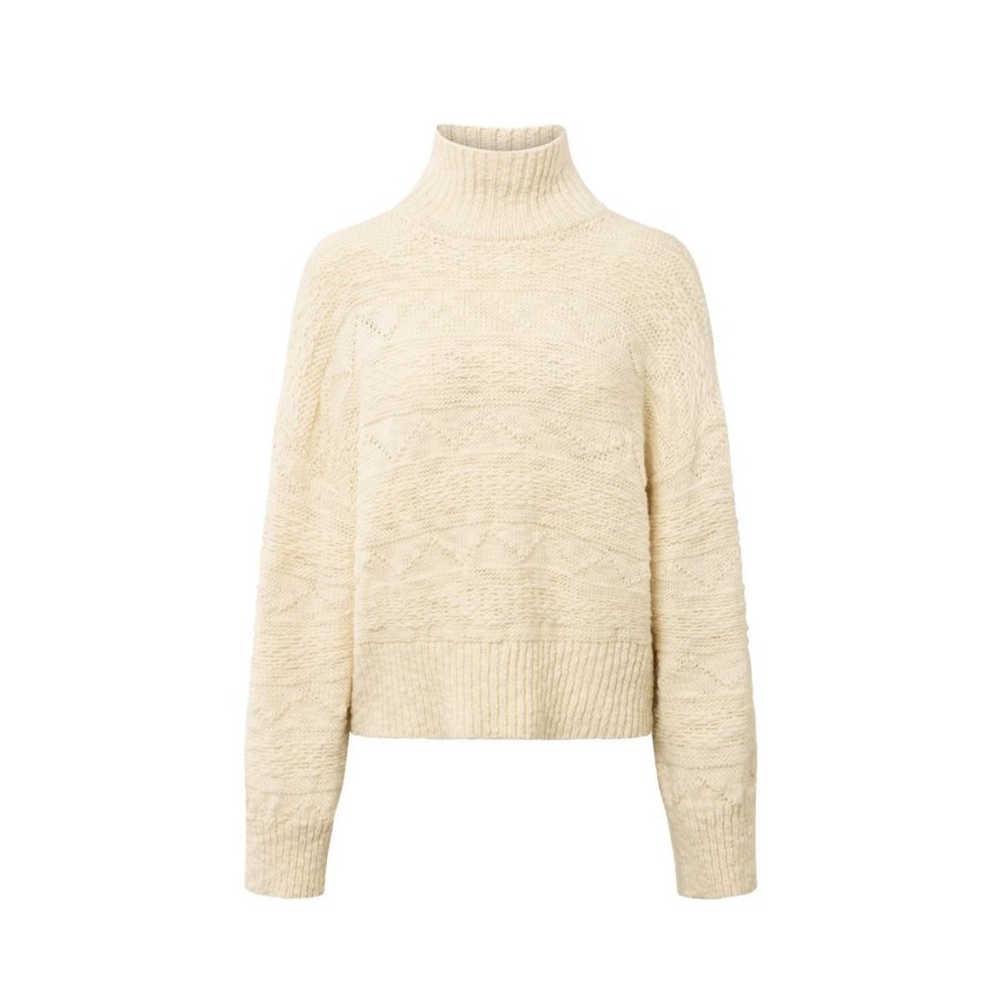 Kvinde nué notes Strik & Cardigans | Nue Notes Strik Kelby Turtleneck Egret