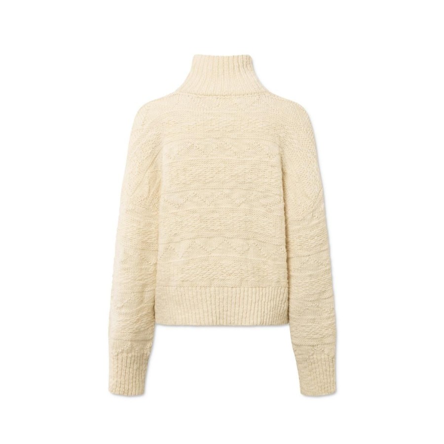 Kvinde nué notes Strik & Cardigans | Nue Notes Strik Kelby Turtleneck Egret