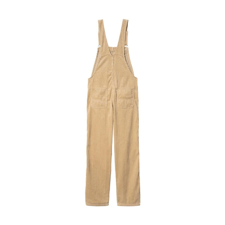 Kvinde Carhartt WIP Bukser | Carhartt Wip W' Bib Overall Straight Dusty Brown