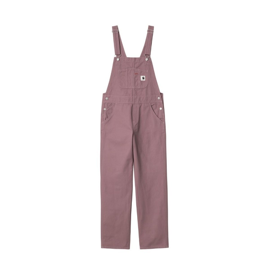 Kvinde Carhartt WIP Buksedragt | Carhartt Wip W´Bib Overall Straight Daphne Rinsed