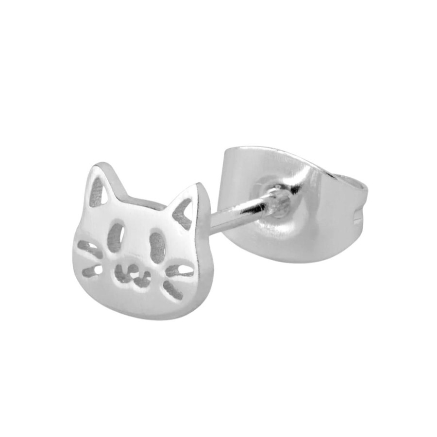 Kvinde Lulu Copenhagen Oreringe | Lulu Copenhagen Orering Kitty Silver