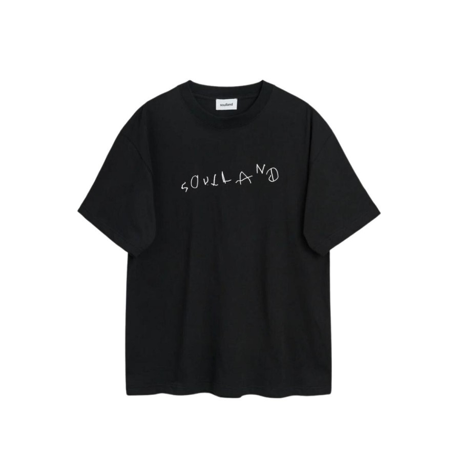 Kvinde Soulland T-Shirts | Soulland Kai T-Shirt Kid Black