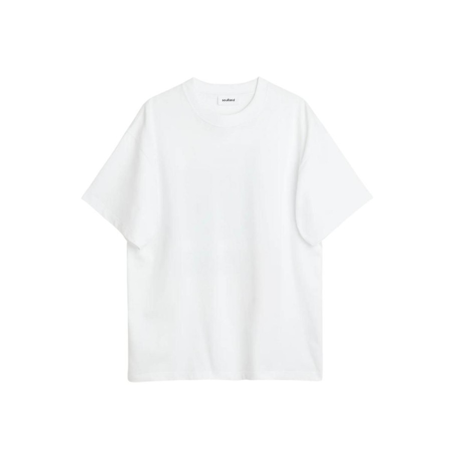 Kvinde Soulland T-Shirts | Soulland Kai T-Shirt White