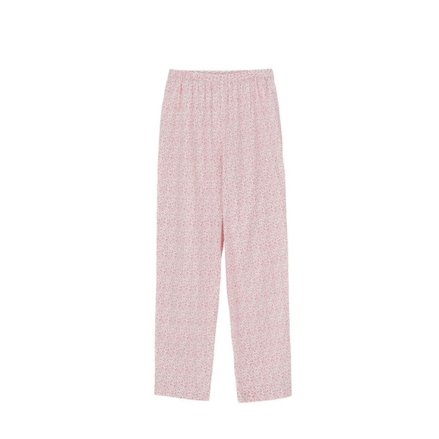 Kvinde Skall Studio Bukser | Skall Studio Bukser Provence Pants Garden Print/Soft Pink