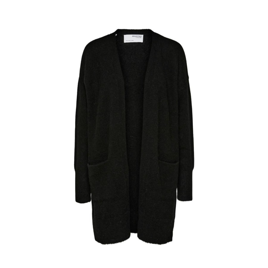 Kvinde selected femme Strik & Cardigans | Selected Femme Cardigan Slflulu New Knit Long Cardigan