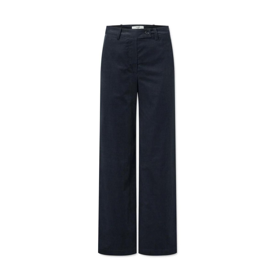 Kvinde Lovechild Bukser | Lovechild Bukser Harper Pant Dark Navy