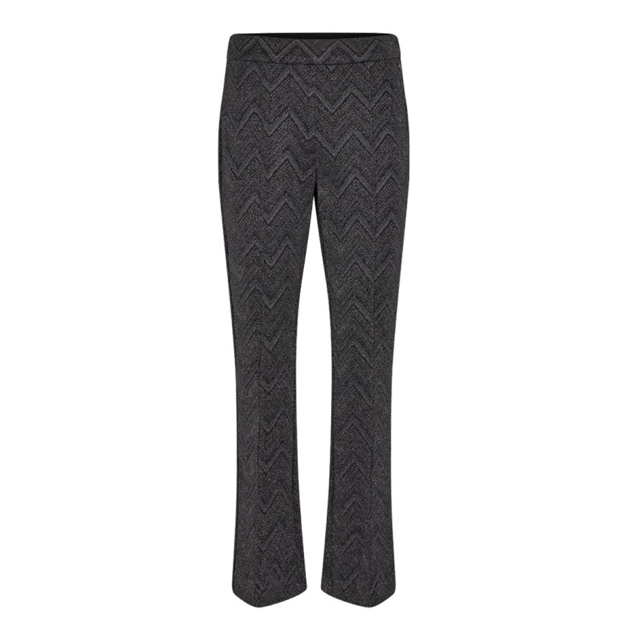 Kvinde Mos Mosh Bukser | Mos Mosh Bukser Sorah Zigzag Pant Asphalt