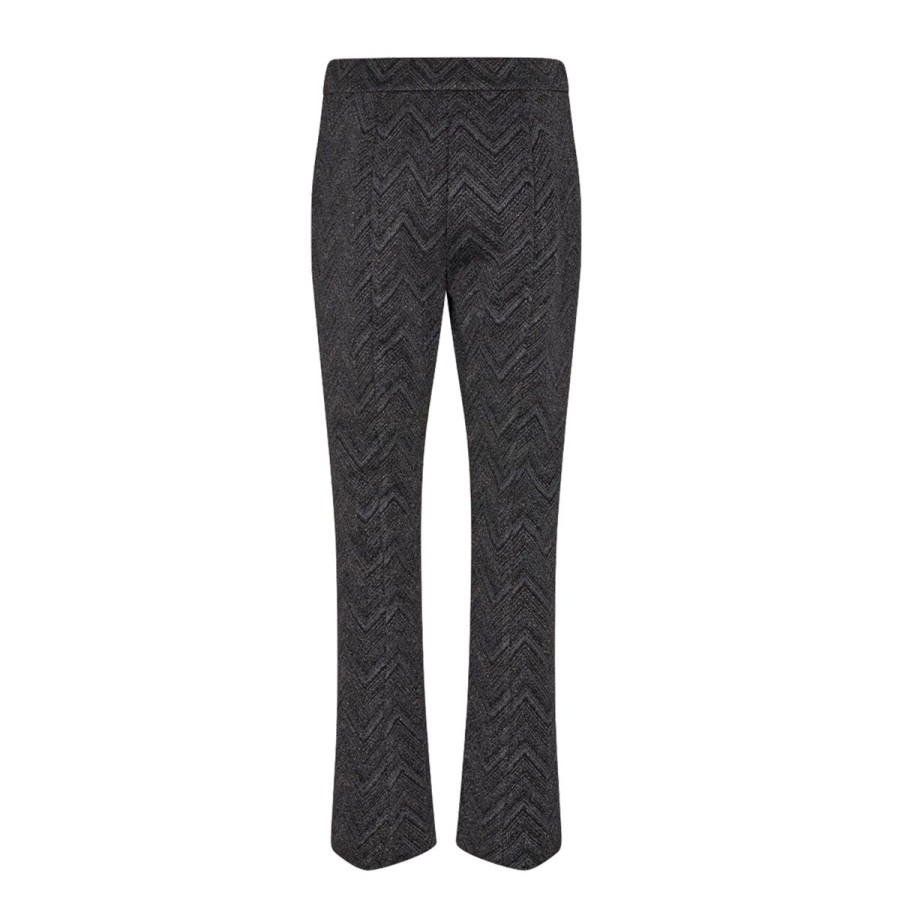 Kvinde Mos Mosh Bukser | Mos Mosh Bukser Sorah Zigzag Pant Asphalt