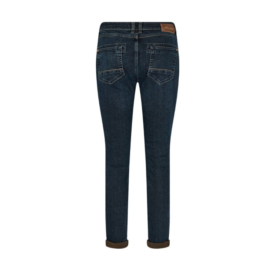 Kvinde Mos Mosh Jeans | Mos Mosh Jeans Naomi Rustic Jeans Dark Blue