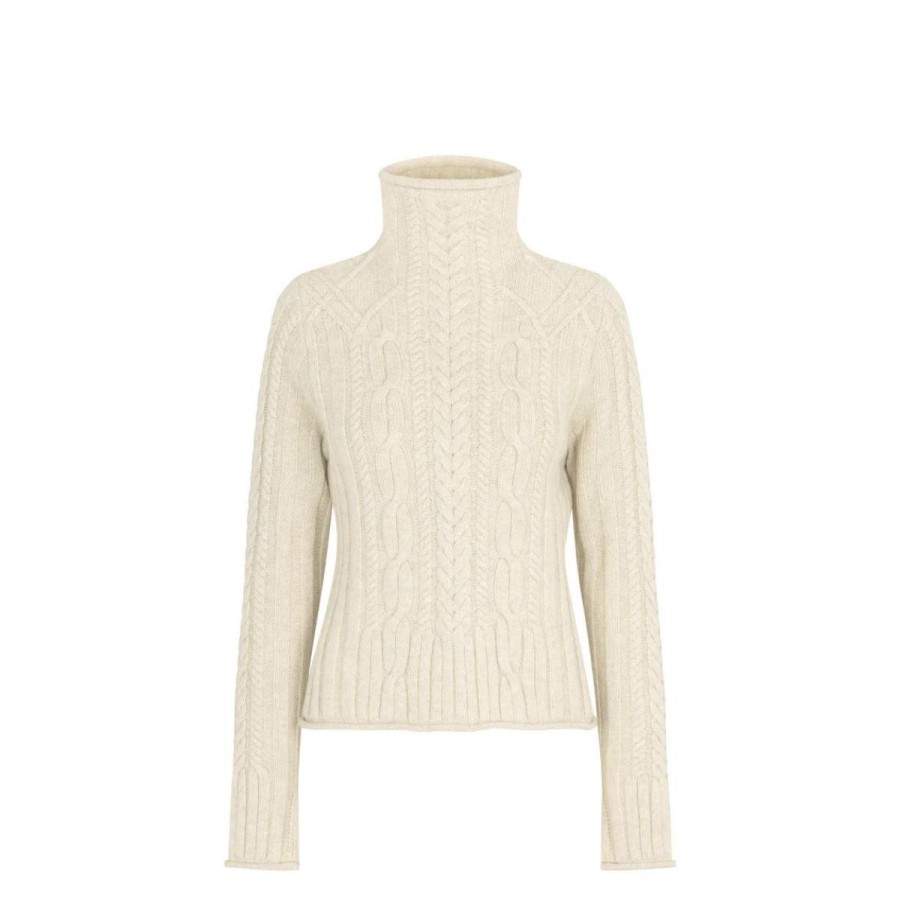 Kvinde Lovechild 1979 Strik & Cardigans | Lovechild Della Turtleneck Oatmeal