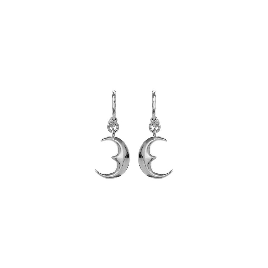 Kvinde Maanesten Oreringe | Maanesten Oreringe Moonie Earrings Solv