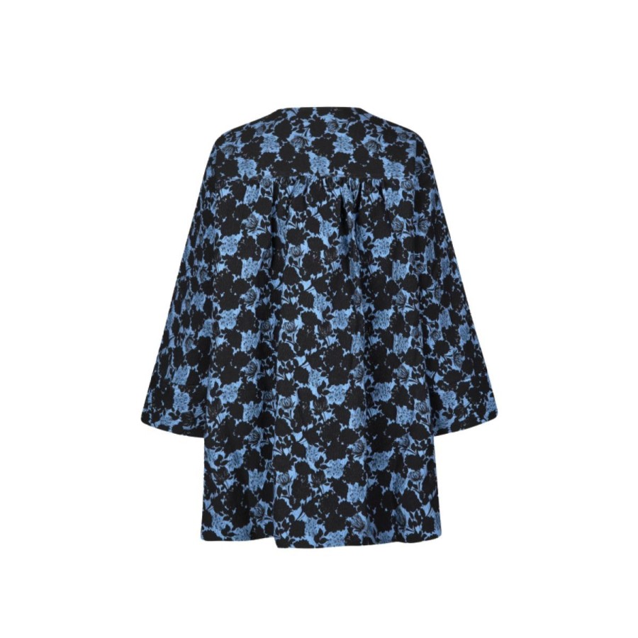 Kvinde Baum und Pferdgarten Kjoler | Baum Und Pferdgarten Abi Kjole Blue Flower Jacquard