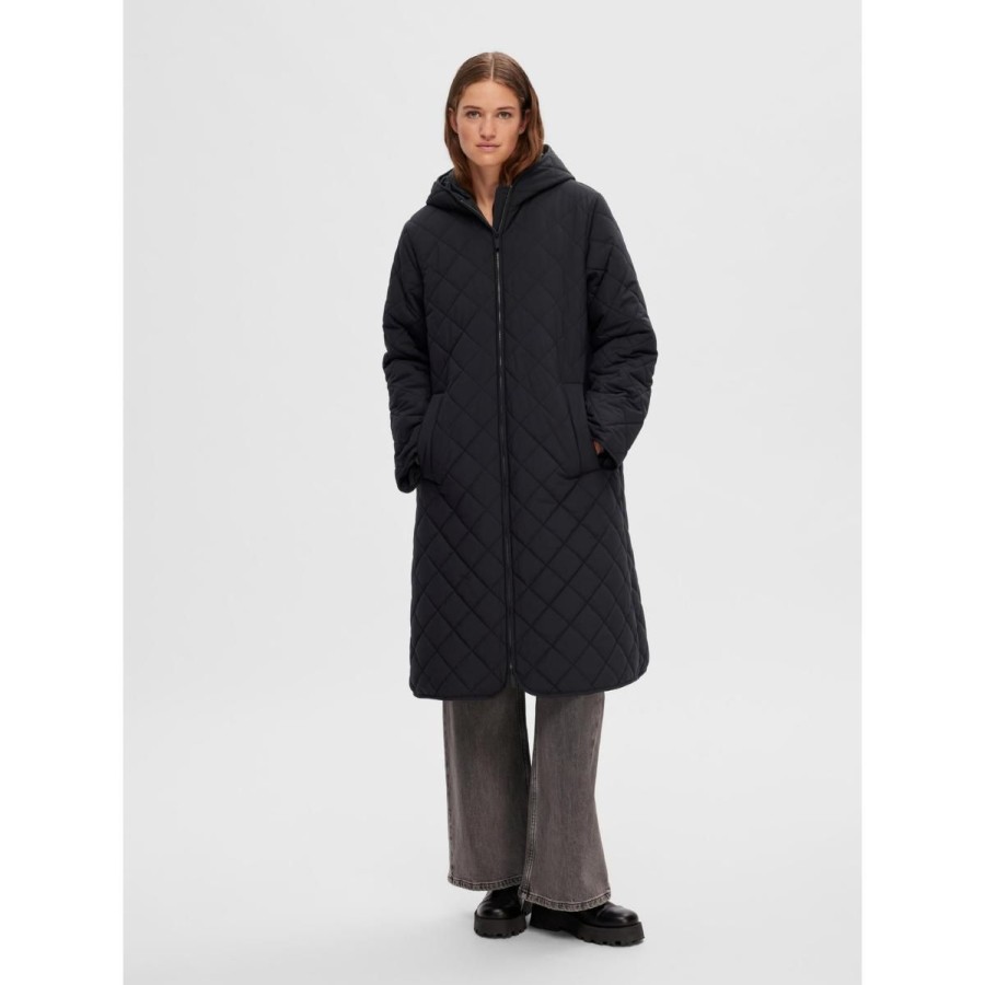 Kvinde selected femme Overtoj | Selected Femme Nory Quilted Frakke