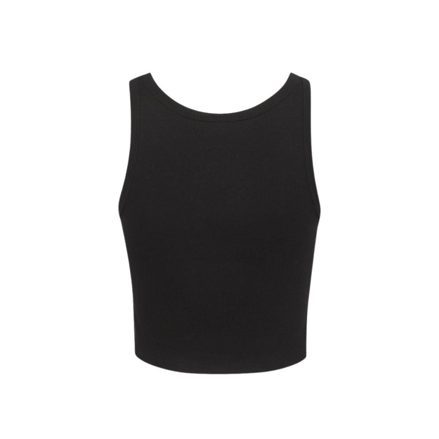 Kvinde Gestuz Toppe | Gestuz Drewgz Cropped Top Black