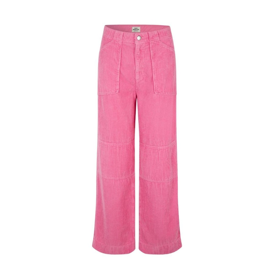 Kvinde Mads Nørgaard Bukser | Mads Norgaard Bukser Karmen Krauer Pants Begonia Pink