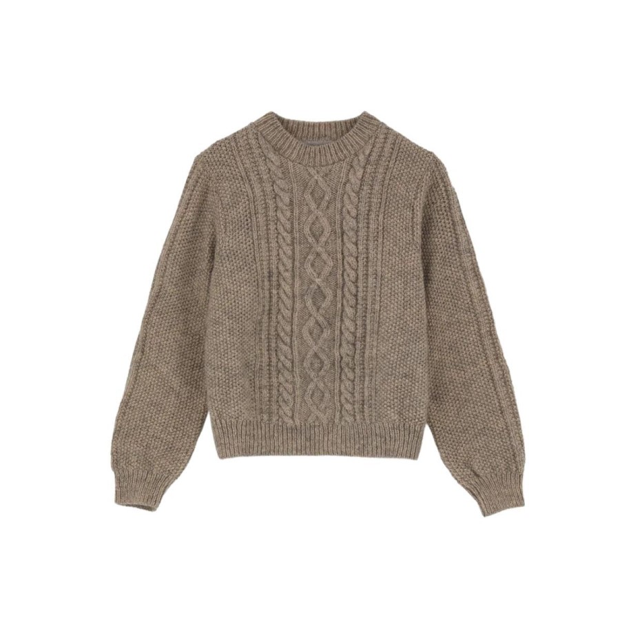 Kvinde Skall Studio Strik & Cardigans | Skall Studio Striktroje Tilia Jumper Light Camel