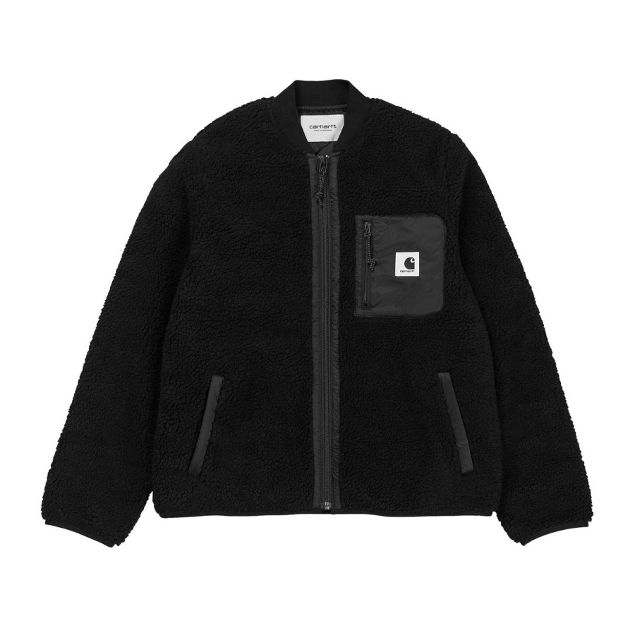 Kvinde Carhartt WIP Overtoj | Carhartt Jakke W' Janet Liner Polyester Pile Black