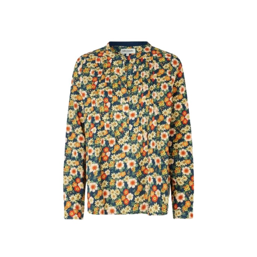 Kvinde Lollys Laundry Skjorter | Lollys Laundry Skjorte Helena Shirt Flower Print