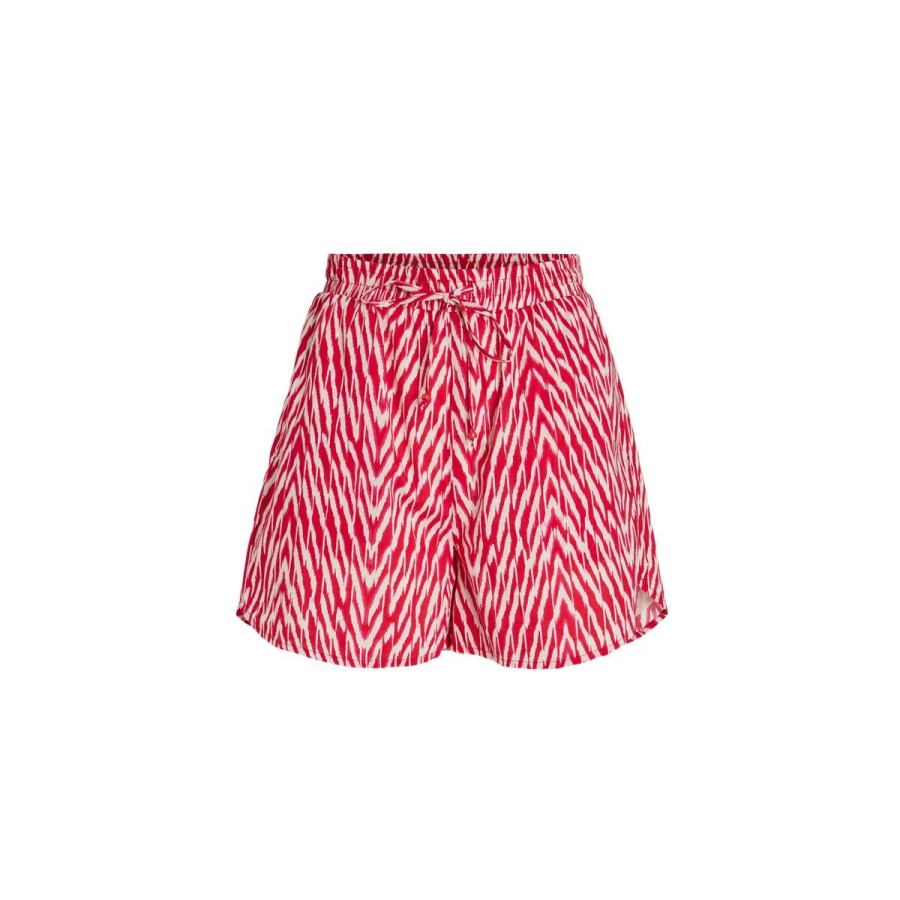 Kvinde VILA Shorts | Vila Shorts Vileda Kira Hw Shorts/Su/F Pink Yarrow