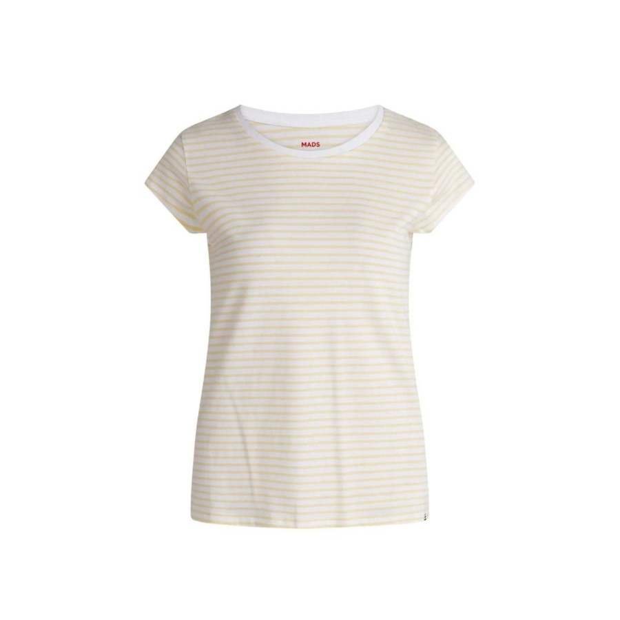 Kvinde Mads Nørgaard T-Shirts | Mads Norgaard T-Shirt Organic Jersey Stripe Teasy