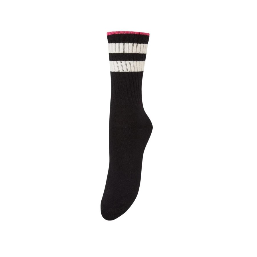 Kvinde Becksöndergaard Stromper | Becksondergaard Stromper Tenna Thick Sock Black