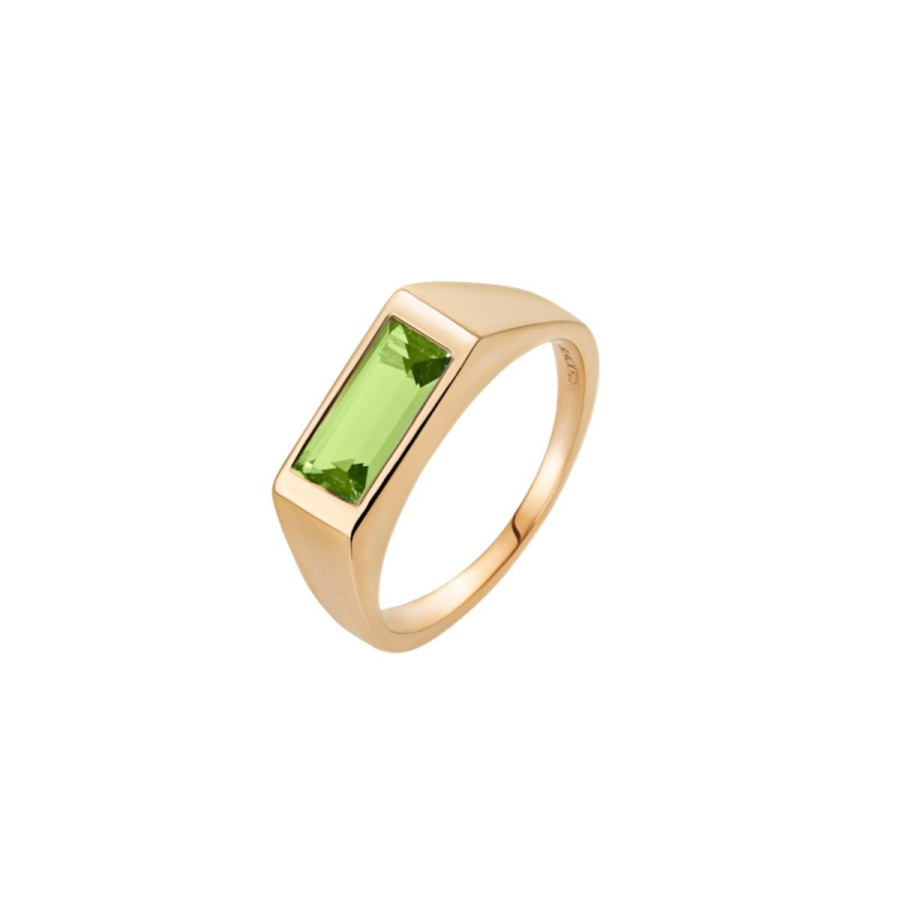 Kvinde Maria Black Ringe | Maria Black Ring Harald Ring Green Gold