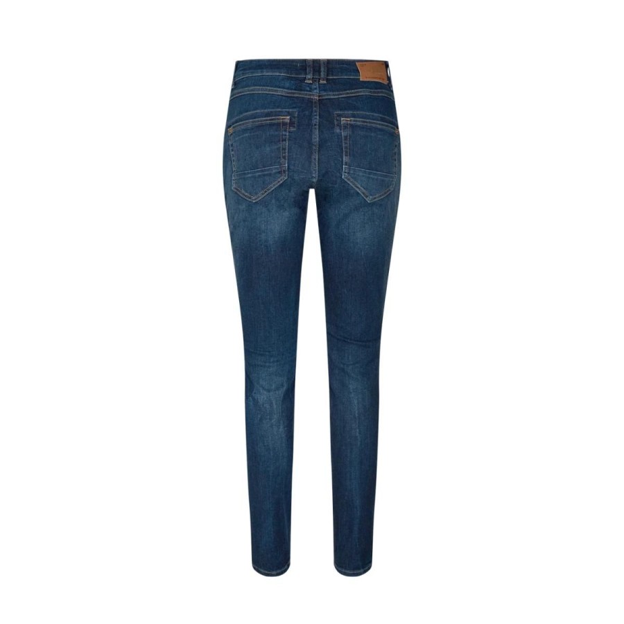 Kvinde Mos Mosh Bukser | Mos Mosh Jeans Naomi Shade Blue Jeans Blue, Regular