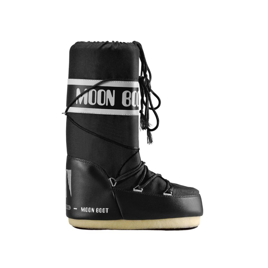 Kvinde Moon Boot Stovler | Moon Boot Icon Nylon Black