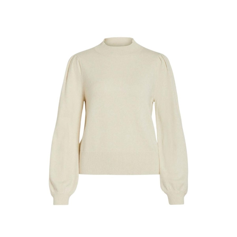 Kvinde VILA Strik & Cardigans | Vila Strik Viril Turtle Balloon L/S Top