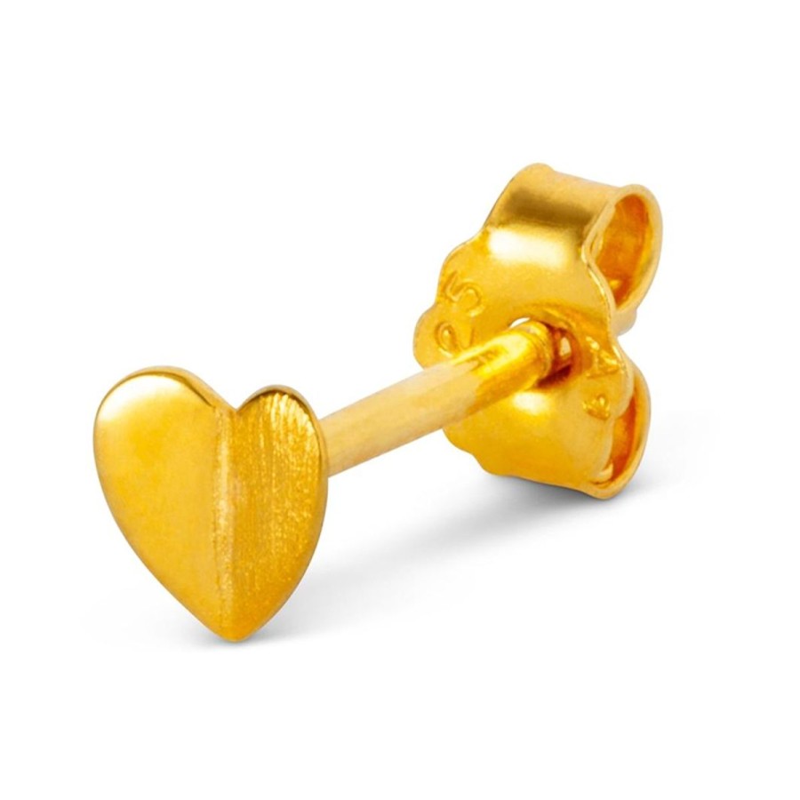 Kvinde Lulu Copenhagen Oreringe | Lulu Copenhagen Orering Heart Wings Gold Plated