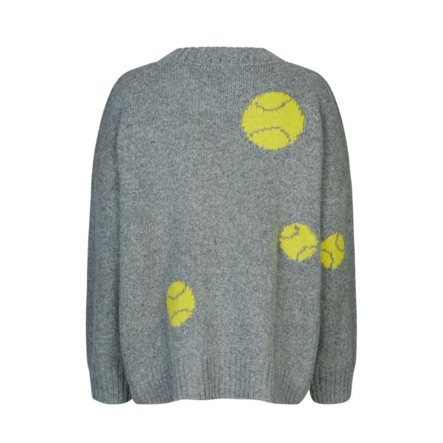 Kvinde Baum und Pferdgarten Strik & Cardigans | Baum Und Pferdgarten Strik Crissa Grey Tennisball