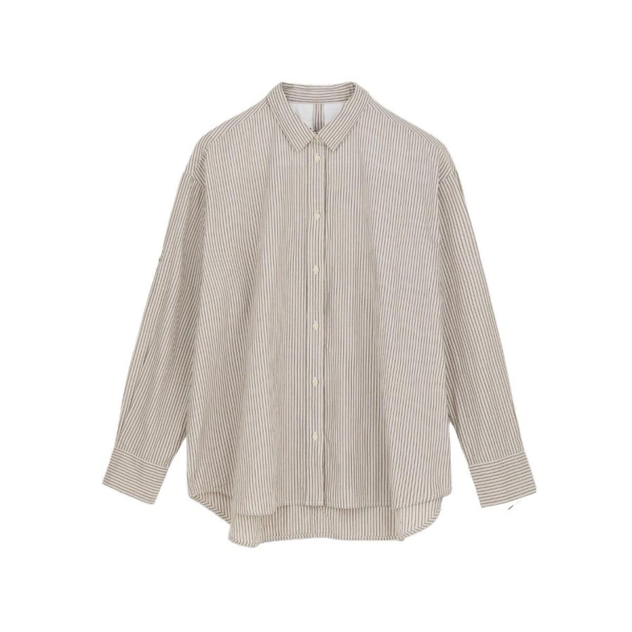 Kvinde Aiayu Skjorter | Aiayu Skjorte Shirt Petite Mix Truffle