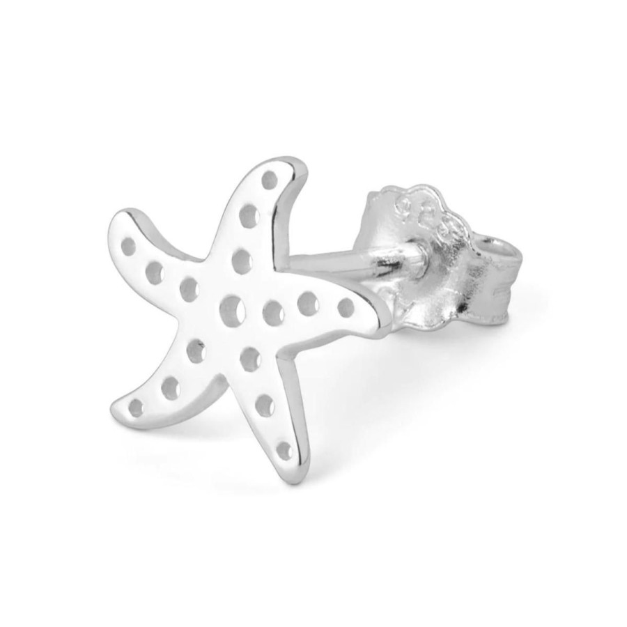 Kvinde Lulu Copenhagen Oreringe | Lulu Copenhagen Orering Starfish 1 Pcs Silver