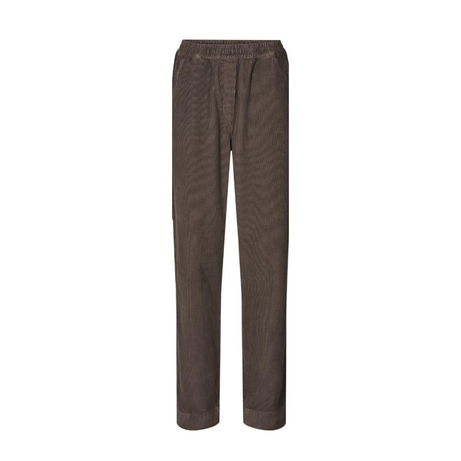 Kvinde Gai Lisva Bukser | Gai Lisva Bukser Alice02 Corduroy Pant Mulch