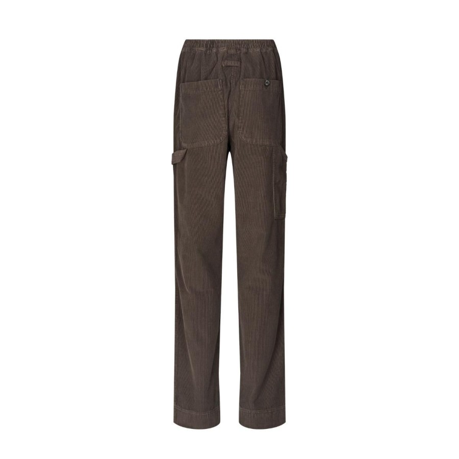 Kvinde Gai Lisva Bukser | Gai Lisva Bukser Alice02 Corduroy Pant Mulch